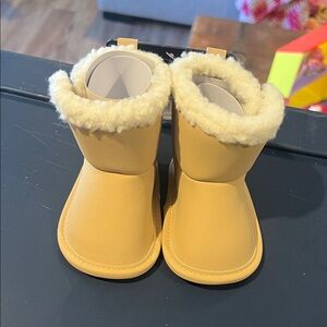 Carter's Tan Baby Booties with Soft Lining